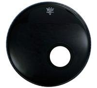 Remo Bass, POWERSTROKE® 3, EBONY®, 24" de diámetro, 5" Black DynamO instalado