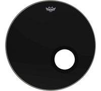 Remo Bass, POWERSTROKE® 3, EBONY®, 24" de diámetro, 5" Black DynamO instalado