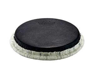 Remo Bongo - Cabezal de tambor (7,15 pulgadas), diseño de piel de becerro negra