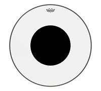 Remo - Controlled Sound - Parche para tambor, transparente con punto en color negro