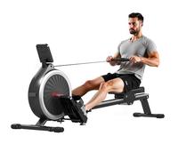 Remo culturismo apartamento 16 niveles resistencia magnética silenciosa, doble rieles estabilizados, revestimiento completo del cuerpo, almacenamiento vertical ahorro de espacio, pantalla LCD y