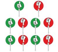 Remo de juego verdadero falso - Paleta de votación para el aula | 10 Pádeles True Or False Sí o No Pádeles Aula Remo de Respuesta Aula Votación Cantar | Sí o No-Padd