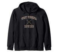 Remo de la tripulación de West Virginia Sudadera con Capucha