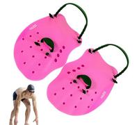 Remo de natación para manos, guantes de natación ajustables de silicona para niños - Equipo de natación infantil para ejercicios, clases, coloridas ayudas de natación para adultos para el