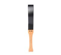 Remo de piel con mango de madera antideslizante, fusta de equitación para caballos, ayuda para el entrenamiento de caballos, 48 cm/19 pulgadas
