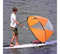 Remo de Viento de Vela Plegable, Remo de Viento de Vela Kayak Remo de Viento de Vela Ventana Transparente para Deportes Acuáticos para Bote de Remos Canoa Bote Inflable