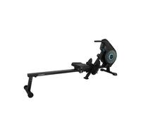 Cecotec Máquina de Remo Plegable de Resistencia Combinada: Aire y Magnética con Pantalla LCD Drumfit Rower Eolo Magno. 8 Niveles de Resistencia Regulables Manualmente, Ruedas, Correas de Sujeción