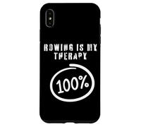 Remo es mi Terapia 100% Divertido Entrenamiento de Remo Equipo de Remo Carcasa para iPhone XS MAX