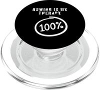 Remo es mi Terapia 100% Divertido Entrenamiento de Remo Equipo de Remo PopSockets PopGrip para MagSafe
