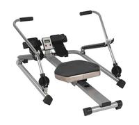 Remo Hidráulico Doméstico, Remeros Hidráulicos Resistencia Remo Plano Remeros Culturismo Con Pantalla Lcd Y PéDale Antiderrapante, Capacidad 120kg, Entrenamiento Cardio En Casa