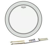Remo P3-0318-BP Powerstroke 3 Clear Tom Fell Drumhead 18 pulgadas + baquetas keepdrum