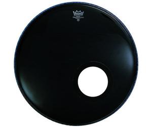Remo P3-1022-ES Powerstroke 3 Ebony Bass 22" Black Cabeza de tambor resonante