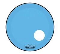 Remo parche de batería Colortone Powerstroke 3 Clear Azul - Orificio precortado de 5" - 20″ - P3-1320-CT-BUOH