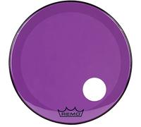 Remo parche de batería Colortone Powerstroke 3 Clear Morado - Orificio precortado de 5" - 26″ - P3-1326-CT-PUOH
