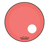 REMO Parche para bombo Powerstroke P3 Colortone Reso 20" Agujero descentrado 5" Rojo