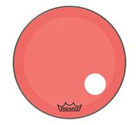 Remo Powerstroke P3 Colortone Red Bass Drumhead, 26", 5" Offset Hole