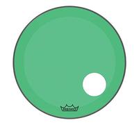 Remo parche de batería Colortone Powerstroke 3 Clear Verde - Orificio precortado de 5" - 22″ - P3-1322-CT-GNOH
