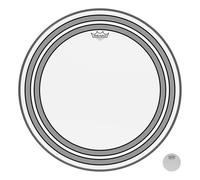 Remo parche de batería Powersonic transparente para bombo - 22" - PW-1322-00