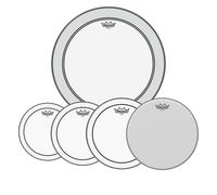 Remo Pinstripe Complete Pack - 12 13 16" Heads w/22 P3 + Free 14 Ambassador
