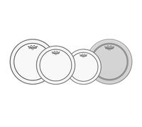 Remo Pinstripe Complete Pack - 10 12 14" Heads w/20 P3 + Free 14 Powerstroke 3