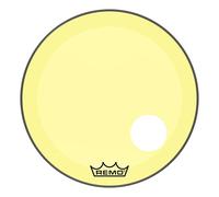 Remo Powerstroke 3 Yellow Colortone Display Bass Drum Heads 24"