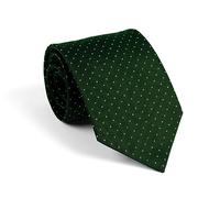 Remo Sartori - Corbata de pura seda fantasía lunares multicolor, fabricada en Italia, para hombre Verde Talla única