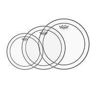 Remo Set de 3 bandas transparentes para toms de 10, 12 y 14 pulgadas (3 unidades)