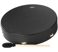 Remo World Percussion - Buffalo Drum - 16" x 3,5" - Marco Acousticon, Parche Bahia Bass, Cruz de cuerda, afinación fija, incluye mazo, negro - E1-1316-BE