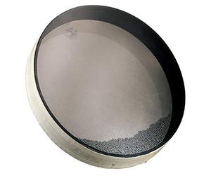 Remo World Percussion - Ocean Drum - 16" x 2,5" - Marco Acousticon, bolas de acero, acabado blanco - Efecto de sonido del mar, para terapia de sonido y niños - ET-0216-00