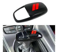 REMOCH Cubierta para pomo de palanca de cambios para Dodge Charger, accesorios 2015-2023 Challenger 2015-2024 Durango 2016-2025, protector de decoración interior ABS (borde rojo)