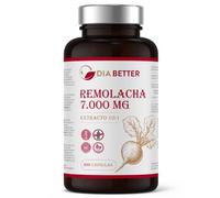 Remolacha Capsulas 7000mg | 200 Cápsulas Vegetales | Beetroot Alta Concentración | Precursor Natural de Óxido Nítrico para Vitalidad y Rendimiento | Elaborado en España | DIA BETTER