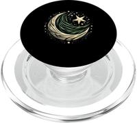Remolino cósmico con Elegancia Celestial Dorada de Polvo de Estrellas PopSockets PopGrip para MagSafe