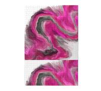 Remolino de Arte Fluido en Tonos Joya, Negro y Magenta, Rompecabezas de 1000 Piezas, Rompecabezas de Madera para Toda la Familia, decoración de Pared para Adultos y Adolescentes.