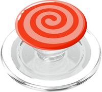 Remolino de Menta roja para decoración de Caramelos navideños PopSockets PopGrip para MagSafe