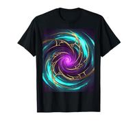 Remolino Mágico Abstracto Energía Trabajo Púrpura Fantasía Arte Portal Camiseta