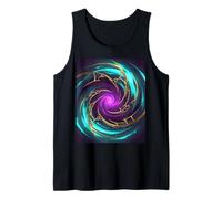 Remolino Mágico Abstracto Energía Trabajo Púrpura Fantasía Arte Portal Camiseta sin Mangas