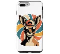 Remolino Retro Canguro Gafas de Sol Canguros Carcasa para iPhone 7 Plus/8 Plus