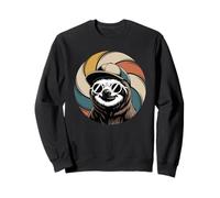 Remolino Retro Perezoso Gafas de Sol Oso Perezosos Sudadera
