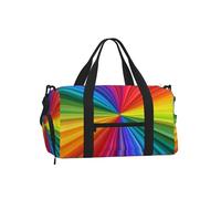 Remolinos de Colores del arcoíris,Bolso Deportivo Bandolera de Mano, Bolsa de Deporte, Bolsa de Viaje de Gran Capacidad para Mujeres y Hombres.