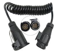 Remolque Cable de Extensión 13 Pines 3M Enchufe Remolque Cable Cableado del Remolque Cable Eléctrico en Espiral 12V Enchufe Alargadera Cable Remolque para Remolque Coches Caravanas Camión RV