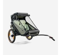 Remolque/Cochecito Bici Expl 900 Niños Compacto Plegable 2 Plazas Talla única