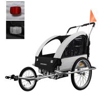 Remolque con suspensión (2 plazas) para transportar animales/niños en bicicleta