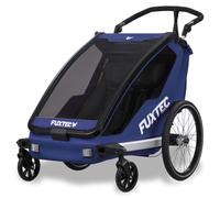 Remolque de Bicicleta Sportfux Azul Convertible 2 en 1 de Aluminio