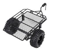 Remolque de Coche RC, Escala 1:10 Tarea Pesada Remolque de Metal Remolque RC Alta Simulación Accesorio de Remolque de Coche para D90 SCX10 CC01 1/10 Piezas de Bricolaje