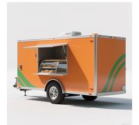 Remolque de comida de concesión completa - Carrito móvil para perros calientes, camión de café, soporte de helado, bar equipado con cocina, aspecto de flujo de aire, listo para negocios cerca de mí