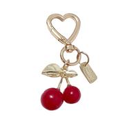 Remolque en el bolso, cereza encantamiento | Fruit Bolse Charm - Cherry KeyKaint Bag Heart Key Ring Accesorios para mujeres decoraciones de bolsos, B, riferimento alla descrizione