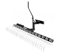 Remolque escarificador quitamusgo aireador cortacésped jardín 120cm acoplable tractor jardín