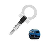 Remolque Gancho Anillo Universal Car Auto Remolque de aleación de Aluminio Frontal Gancho argolla de Remolque Gancho de Remolque Coche Remolque de Carreras Universal Enganche Gancho Remolque(Plata)