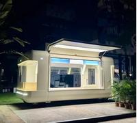 Remolque móvil de helado, camión de comida de postre, carrito de concesión de acero inoxidable con ventana de exhibición para venta en calle y catering al aire libre