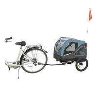 Remolque para Bicicletas, L: 81 × 112 × 112/155 cm, azúl/Gris
